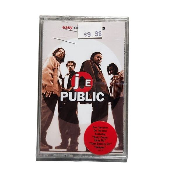 Joe Public Easy Come, Easy Go R&B/Hip-Hop Cassette (Columbia, 1994) Brand New - Picture 1 of 8